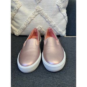 ROCKET DOG Women's April Slip On Sneaker PINK ROSE SHIMMER 8.5 Arch Support